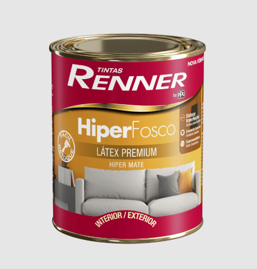 Tinta Renner Latéx Hiper Fosco 0,9 Litros Branco